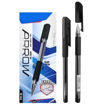 60-785 Στυλό Μαύρο Ballpoint με Λάστιχο
