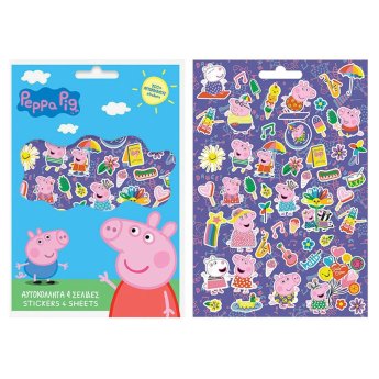 6-689 Μπλοκ με 300 Αυτοκόλλητα Peppa pig 21.5x14.5cm