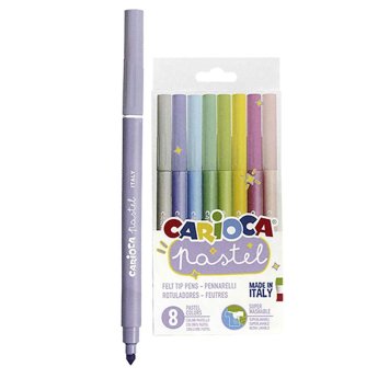 60-747 Μαρκαδόροι Carioca Pastel 8 Χρωμάτων