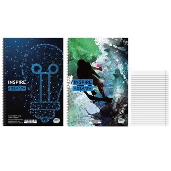 84-291 Τετράδια Σπιράλ 4 Θεμάτων Inspire 17x25cm