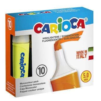 60-732 Μαρκαδόρος Υπογραμμίσεως Carioca 10 τεμ