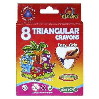 60-398 Κηρομπογιά Γίγας Dinosaur σετ-8τεμ
