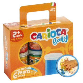 60-88 Δακτυλομπογιά Carioca 6 Χρώματα 6x80mL