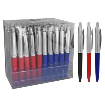 60-56 Στυλό Κλιπ Ασημί Κεφάλι Ballpoint 1.0mm