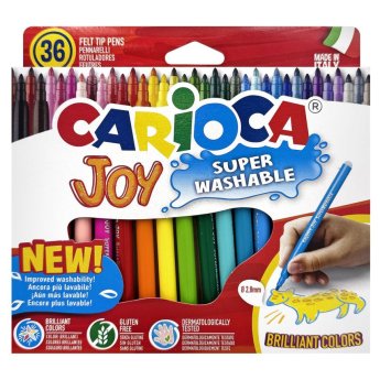 60-340 Μαρκαδόροι Carioca joy 2.8mm σετ-36χρωματα