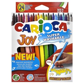 60-7 Μαρκαδόροι Carioca joy 2.8mm σετ-24χρωματα
