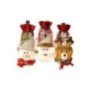 93-3932 Θήκη Κρασιού με 3D Φιγούρα Xmas 30x13cm