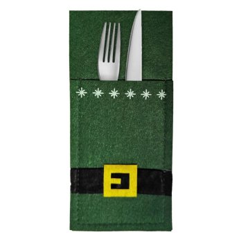 93-3939 Θήκη Μαχαιροπήρουνων Xmas Πράσινη 22x10cm
