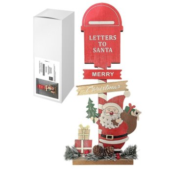 93-3893 Διακοσμητικό Ξύλινο Letters to Santa 40x17x6cm