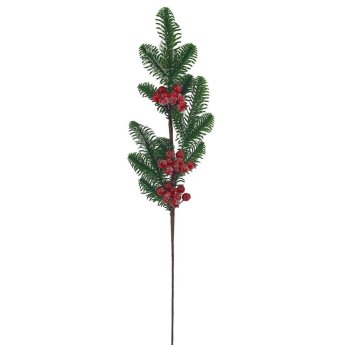 93-3878 Κλαδί με Χιονισμένα γκι 72cm