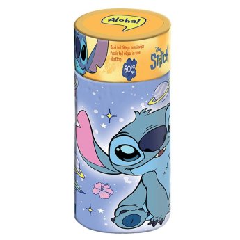 69-1897 Παζλ 60 τεμ σε Κύλινδρο Stitch 26cm -ύψος-