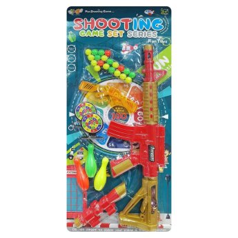 68-858 Οπλοπολυβόλο Στόχος-Μπίλιες-Βελάκια σε Καρτέλα 25x57x3cm