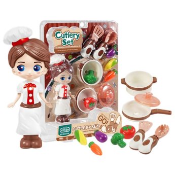 77-1296 Κουζινικά και Κούκλα Cutlery Set 22x28x6cm