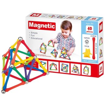 75-429 Μαγνητικές Κατασκευές 40 τεμ 22x15x4cm
