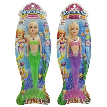 72-2095 Γοργόνα με φως σε Καρτέλα 12x36x3cm