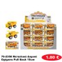 70-2358 Μεταλλικά Δομικά Οχήματα Pull Back 10cm