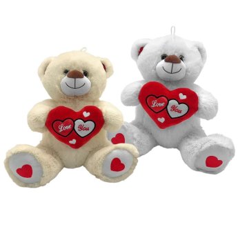 79-529 Αρκουδάκι Λούτρινο με Καρδιά 30cm