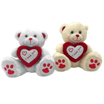 79-526 Αρκουδάκι Λούτρινο με Καρδιά 30cm