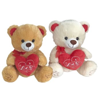 79-502 Αρκουδάκι Λούτρινο με Καρδιά 45cm