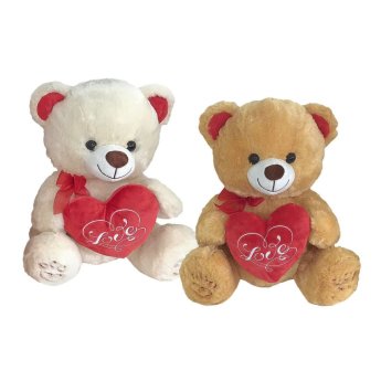 79-501 Αρκουδάκι Λούτρινο με Καρδιά 40cm