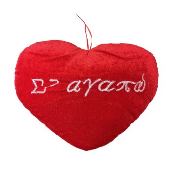 79-107 Καρδιά Λούτρινη σε Αγαπώ 29x22cm