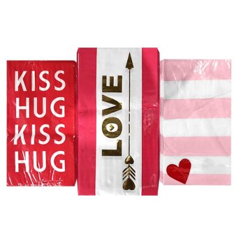 17-63 Χαρτοπετσέτες Βαλεντίνου πακΚΑΙ32τεμ 40x33cm