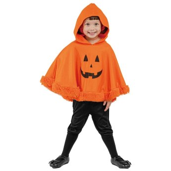 3-2707 Στολή Μπεμπέ Πόντσο Κολοκύθα Halloween