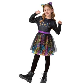 3-2714 Στολή Παιδική Μαύρη Γάτα