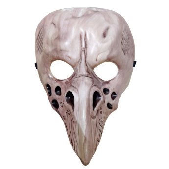 3-2669 Μάσκα Πλαστική Μύτη Πουλί Καφέ με Λάστιχο