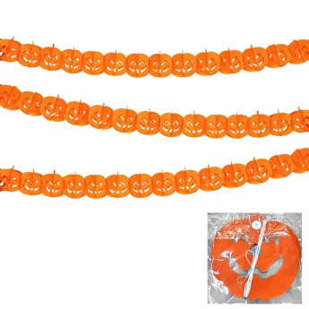 3-2644 Γιρλάντα Χάρτινη Κολοκύθας 17x15cm 3m