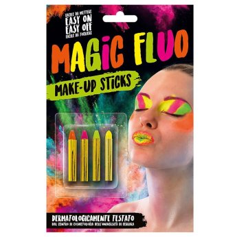 5-149 Μολύβια Βαφής Προσώπου Φωσφοριζέ σετΚΑΙ4 τεμ