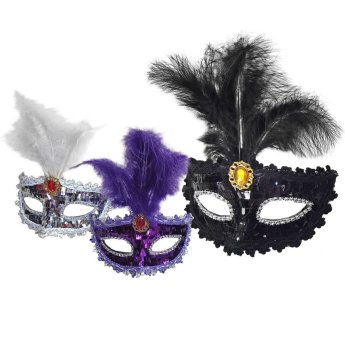 3-2400 Μάσκα Βενετσιάνικη με Φτερά ΚΑΙ Πετράδι