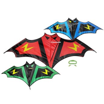 3-2313 Αετός Πολυεστερικός Νυχτερίδα με Αστραπές 140x55cm