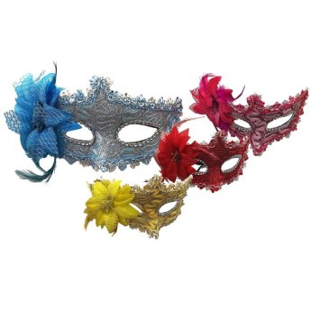 3-2136 Μάσκα Καθρέφτης με Λουλούδι 20x10cm