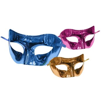 3-2137 Μάσκα Κοκάλινη Μονόχρωμη Γυαλιστερή 17x9cm