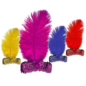 3-795 Κορδέλα με Φτερό-Πετράδι 22x15cm