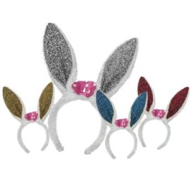 3-1086 Στέκα Αυτιά Λαγού Στρας-Φιόγκος