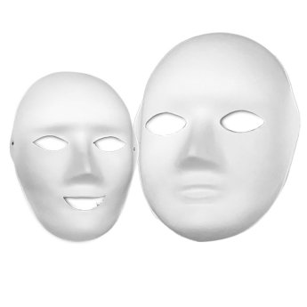3-1626 Μάσκα Λευκή Χειροτεχνίας 24x19cm