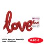 3-2150 Μπαλόνι Μεταλλιζέ Love 102x65cm