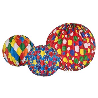 73-57 Φαναράκι Μπάλα Χάρτινη Πολύχρωμη o26cm