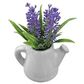 22-3104 Γλαστράκι Ποτιστήρι Πήλινο με Λεβάντα 11x9cm