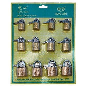 96-942 Λουκέτα ΣετΚΑΙ12 τεμ 20mm. 25mm. 32mm 20mm 25mm 32mm