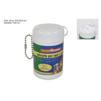 8034048295403 ΥΓΡΑ ΜΑΝΤΗΛΑΚΙΑ ΚΑΘΑΡΙΣΜΟΥ ΓΙΑ ΣΚΥΛΟΥΣ KAI ΓΑΤΕΣ 20ΤΜΧ 5X5.5X8.5CM