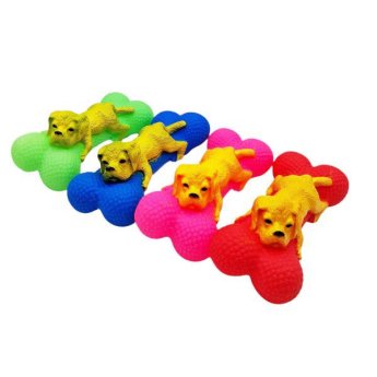 1439-12 ΠΑΙΧΝΙΔΙ ΣΚΥΛΟΥ ΚΟΚΚΑΛΟ ΜΕ ΗΧΟ 4 ΧΡΩΜΑΤΑ 15X6.5CM