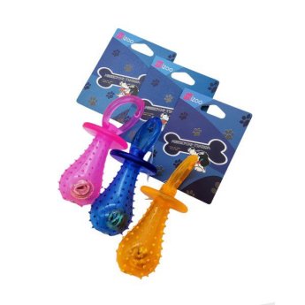 1205-17 MIZOO ΠΑΙΧΝΙΔΙ ΣΚΥΛΟΥ ΠΙΠΙΛΑ ΜΕ ΚΟΥΔΟΥΝΑΚΙ 3 ΧΡΩΜΑΤΑ 9CM