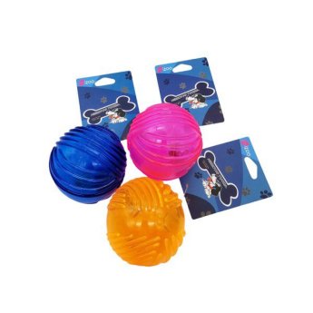 1205-15 MIZOO ΠΑΙΧΝΙΔΙ ΣΚΥΛΟΥ ΜΠΑΛΑ ΜΕ ΦΩΣ 3 ΧΡΩΜΑΤΑ 6.5CM