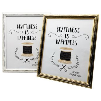 1255-47 ΚΟΡΝΙΖΑ  ΛΕΥΚΟ -ΧΡΥΣΟ  8Χ10 20X25CM