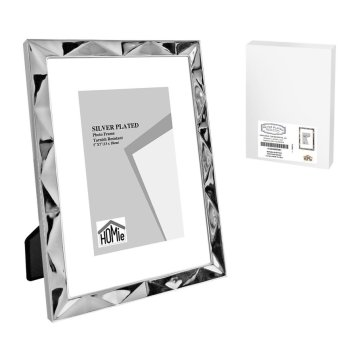 12-2066 Κορνίζα Επάργυρη Πολύγωνο Σχέδιο 13x18cm