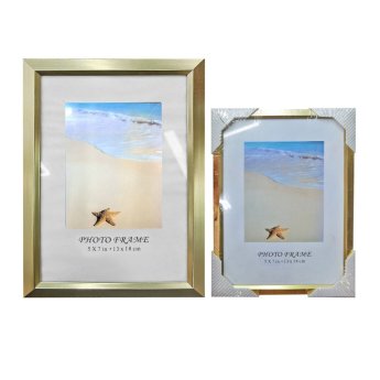 12-2032 Κορνίζα Αλουμινίου Πλατιά Χρυσή 13x18cm