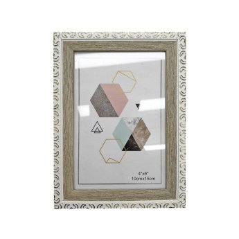 12-2037 Κορνίζα Πλαστική Τύπου Ξύλο 10x15cm